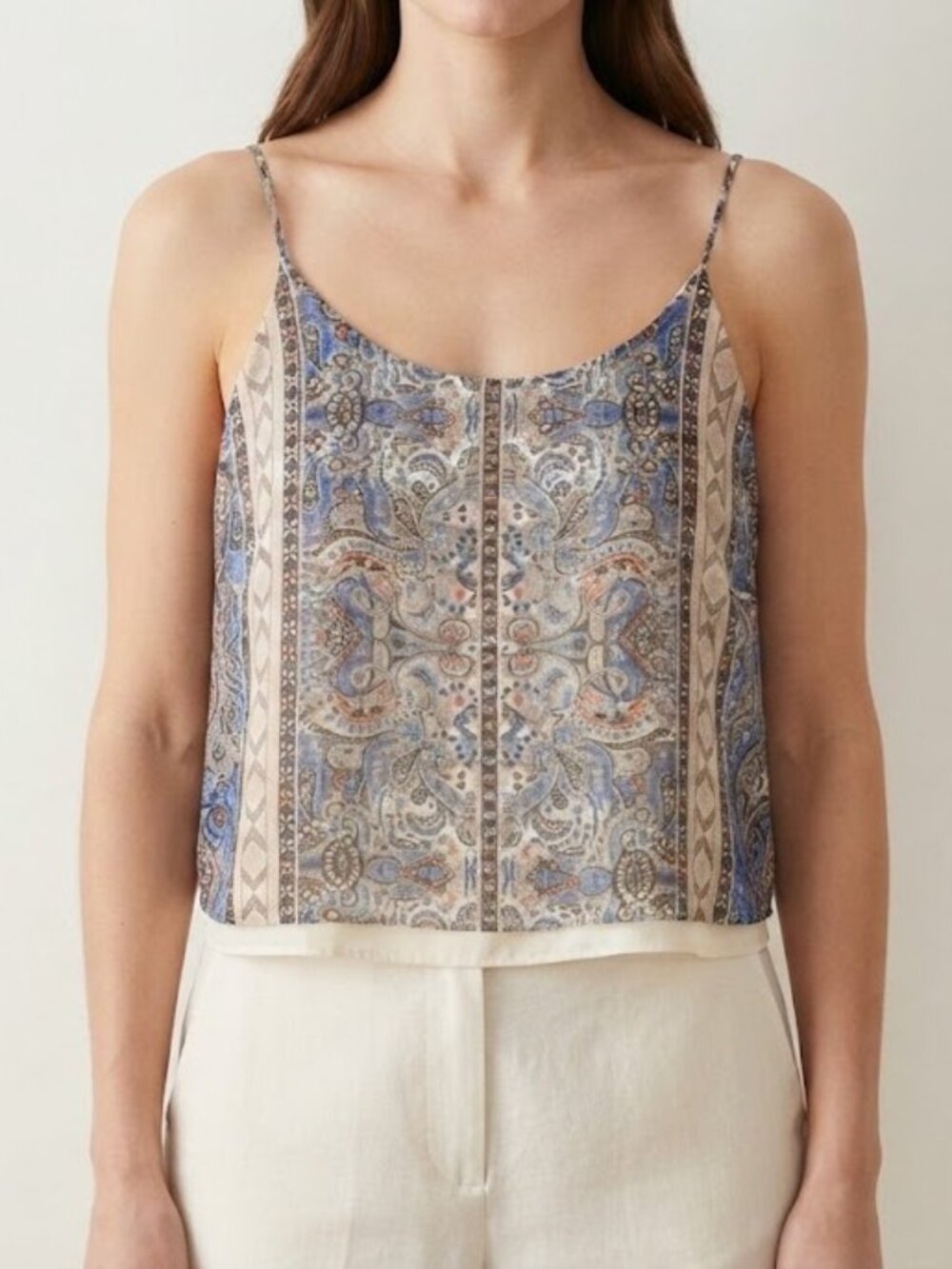 Paisley Boho Double-Layered Cami